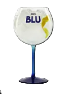 Blu Gin Tonic con Spirito Blu y piel de limón