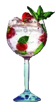 Gin Tonic Bombay Raspberry con moras y menta