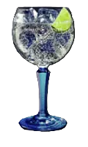 Gin Tonic Bombay con tónica y frutos rojos