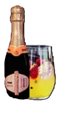 Bubble Love con Chandon Rosé y frutillas