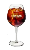 Carpano Orange con soda y naranja