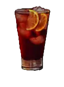 Garibaldi con Campari y jugo de naranja