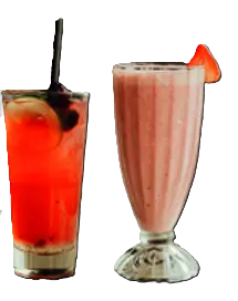 Vaso de maracuyá y licuados naturales