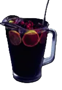 Jarra sangría de la casa con frutos rojos