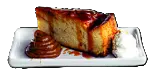 Budín de pan con dulce de leche y crema