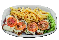 Milanesitas napolitanas de peceto con muzzarella