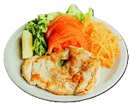 Filet de pollo grillado con ensalada a elección