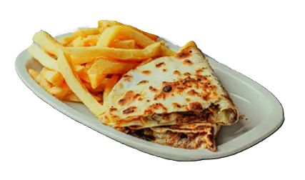 Quesadilla de ternera con muzzarella y cheddar